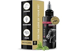 Peticare Anti-Läuse & Haarlinge Spray für Pferde | Spezial-Mittel lindert effektiv Juckreiz & unterstützt Regenerationsprozess | einzigartiges PRS® System für Lange Wirkung – petHorse Protect 2022