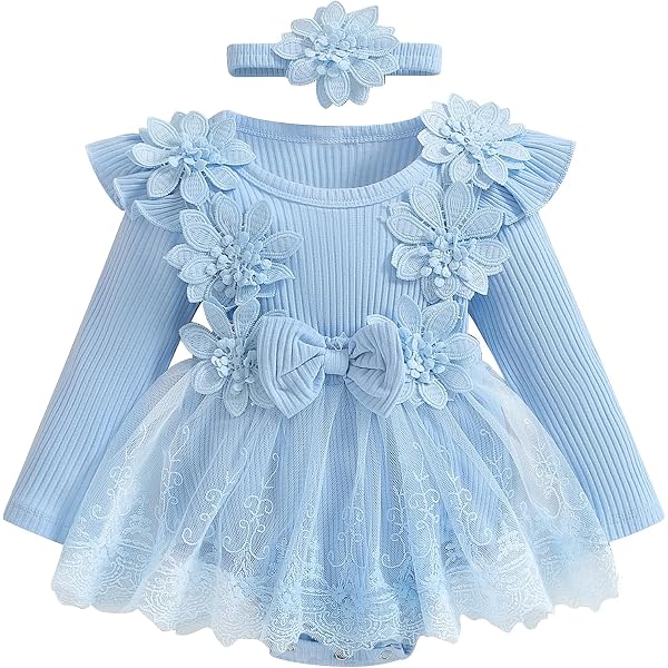 Tenue de Saint-Valentin à manches longues pour bébé fille - Imprimé