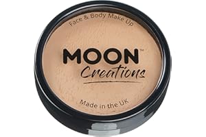 Moon Creations Maquillage professionnel visage et corps | Moules à gâteaux professionnels avec peinture colorée pour maquillage | pour enfants et adultes Festival Halloween Beige 36 g