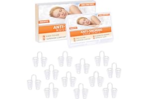 Bocchette di ventilazione nasale - Una soluzione semplice per chi russa per via nasale - di Mobi Lock (Confezione da 12 - Piccolo - Silicone duro)