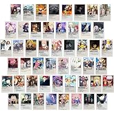 YongHang 50 Piece Poster Anime Set Aesthetic Pictures Anime Accessories Art Stickers Anime Merchandising Aesthetic Room Decor