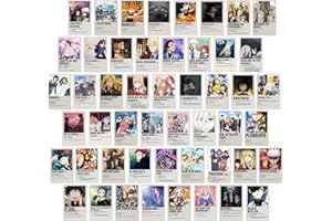 YongHang 50 pièces Set Poster Manga Stickers Anime poster aesthetic papier peint autocollant Deco pour chambre salon dortoir chambre à coucher