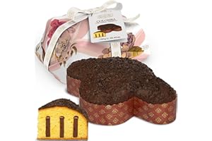 Colomba Artigianale Farcita con Crema al Gianduia, 750 gr - Pasticceria Fraccaro 1932, Dolce Pasquale con Crema Gianduia e Glassa al Cioccolato, Senza Canditi, Lievitata Naturalmente, Linea Incarto