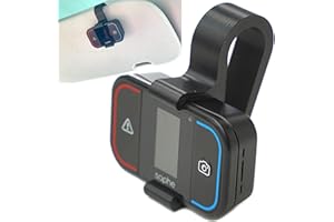 Generisch Supporto parasole adatto per mini rilevatore di flash Saphe Drive, mount/clip per parasole (nero, per Saphe Drive Mini)