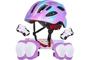 Unicorn Castle Bambini Casco da Bici Regolabile Casco per 3-8 Anni circonferenza testa 48-55 cm Bicicletta Cycling Skateboard