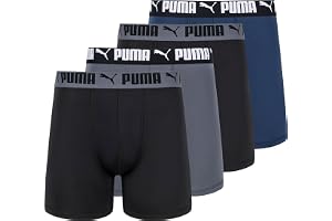 PUMA Men 4 Pack Active Stretch Boxer Briefs Boxer Briefs - 84 ريال