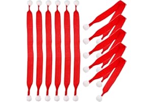 PRETYZOOM 20pcs Mini Christmas Scarves Xmas Pet Knitted Scarf Diy Doll Clothes Toy Small Scarf Snowman Wine Bottle Neckerchief for Holiday Candy Dog Cat Tree Decor Red