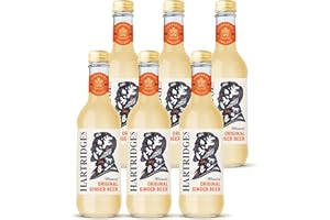 Hartridges Celebrated Traditional Ginger Beer 330ml Glass Bottles - Pack of 6