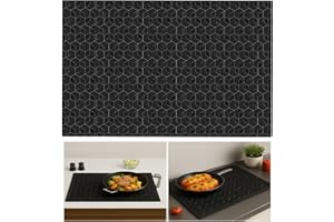 HENGBIRD Tapete Inducción Silicona 52×78cm – Protector Placa Inducción Resistente Calor, Antideslizante Anti Arañazos, Tapete Cocina Silicona Reutilizable Fácil de Limpiar