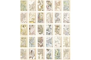 duoyif 30 Pcs Tarjetas Postales Vintage Postales Con Mapa Postales De Carteles Náuticos Con Diferentes Estampados Tarjetas De Navidad y Año Nuevo Tarjeta De Felicitación Postal De Regalo De Bricolaje