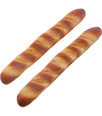 Baguette Artificielle Fausse – Pain Long Simulation Réaliste – Décoration Maison, Fête, Mariage, Photographie (1 Pièce)