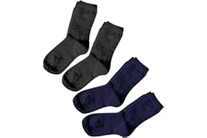 vitsocks Kinder Wollsocken MERINO WOLLE warme Winter Socken (4 PAAR) Jungen Mädchen Wintersocken 23-26, 27-30, 31-34