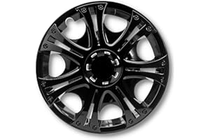 ALBRECHT AUTO-ZUBEHÖR Albrecht 13 pulgadas negro Embellecedores para llantas de acero, Embellecedores de ruedas Aruba Made in EU - Sólo genuino en el embalaje de Albrecht
