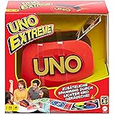 Mattel Games UNO Extreme!, Uno Kartenspiel für die Familie, mit Kartenwerfer, Perfekt als Kinderspiel, Reisespiel oder Spiel 