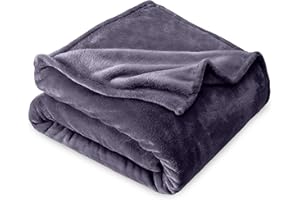 Bare Home Coperta in Micropile - Coperta Morbida Leggera Per Letto, Divano, Campeggio e Viaggi - Coperta Calda Ultra Morbida (150 x 200, Viola Polveroso)
