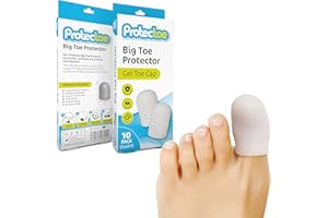 Protectoe Big Toe Protector Gel Toe Cap - Pack of 10