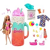 Barbie Pop Reveal bebek ve aksesuarları; kokulu bebek, yumuşacık evcil hayvan, renk değişimi &ouml;zelliği ve şekillendirilebilir 
