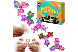 Bolonki 30 Spinner Pop It - Regalos Cumpleaños Niños Colegio, Detalles Cumpleaños Niños, para 4 a 10 años, Detallitos Infantiles, Regalos Alumnos Primaria, Regalitos Invitados niños, Juguete Fidget