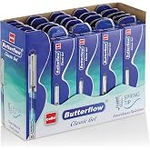 Butterflow Ink Cello Butterflow Classic Gel Pen Set | Pack of 20 Gel Pens | 20 Blue ...