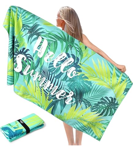 Telo Mare In Microfibra Antisabbia 130x80cm - Bandiera USA E Regno Unito, Asciugamano Da Spiaggia Portatile E Multiuso