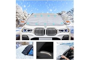 Jiltlu SUV Auto Copertura Parabrezza Copri Parabrezza Auto Magnetica Autocopertura Parabrezza Auto Parabrezza Contro Neve,Ghiaccio,Gelo,Sole UV Adatto la Maggior-L(170CM*145CM)