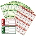 KSIWRE 360 PCS Pass & Fail Pat Testing Labels for Electronic Safety Test, 300 Green Pass & 60 Red Fail, 50x25mm Self-Adhesive Stickers