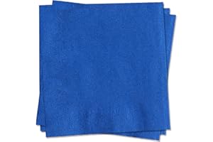 MORAINJAY 20 niebieskich serwetek, 33 x 33 cm, serwetki papierowe, serwetki koktajlowe, niebieskie, dekoracja stołu, na wesele, kolację, urodziny, rocznicę ślubu