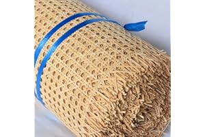 RIBLOR 80cm de Large, Naturel Rouleau de Cannage Rotin Bambou Meubles, Rouleau de Sangle en Canne Rotin Chaise, Toile Tissu en Rotin Canne pré-tissée à Ouverte pour Armoire Plafond ( Taille : 80x150cm )