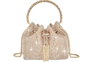 TOPALL Clutch błyszcząca damska srebrna torebka wieczorowa, torebka z diamentami na ramię, srebrna, elegancka z zamkiem błyskawicznym, kamienie strasu, kopertówka, torebka na ramię na imprezę, czas