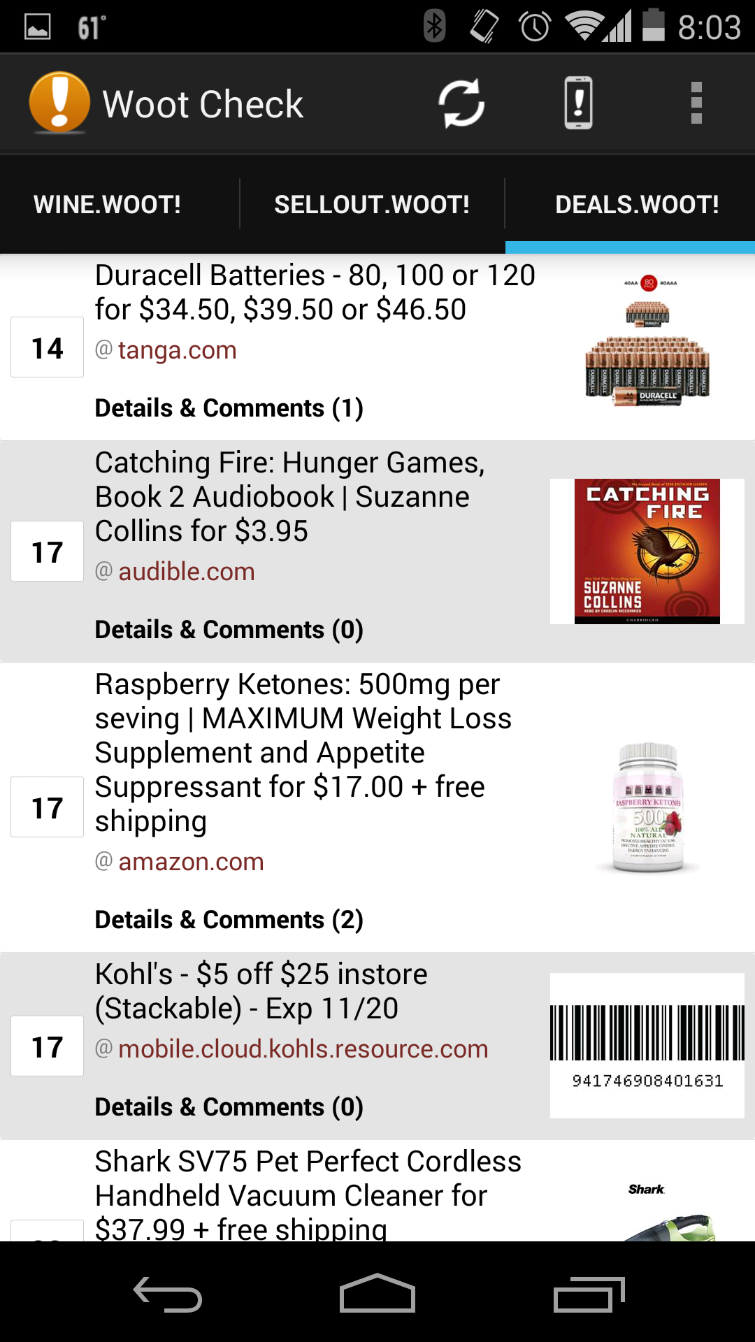 Woot Check Daily Deals Amazon.co.uk Appstore for Android