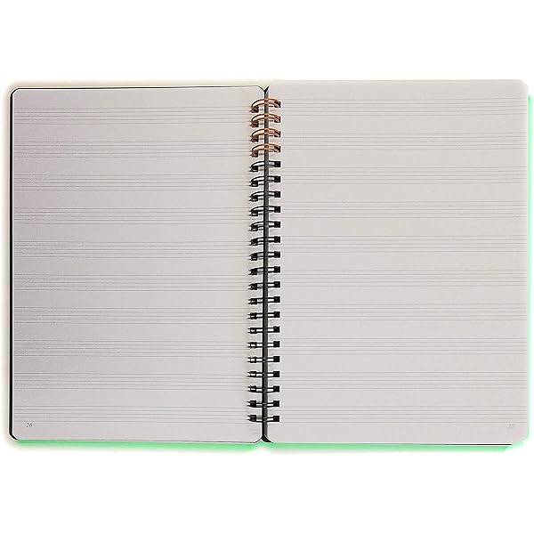 Quaderno Pentagrammato A5 - Oltre 100 Pagine, 6 Pentagrammi Per Foglio, Carta Color Crema - Foto 4