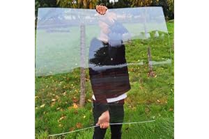 YUJIANHUAA Plaque Acrylique Transparente Feuille De Plastique En Polycarbonate,Panneau D'endurance De 1mm,Antichoc et résistant aux UV Couverture de Toit,pour Jardin,Serre,Abri de Voiture (0.8x1m)