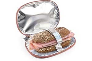 PracticDomus Porta Sandwich Termoisolati per Bambini Iris Barcelona Model Fun. Colore (PB Snack Rosa)