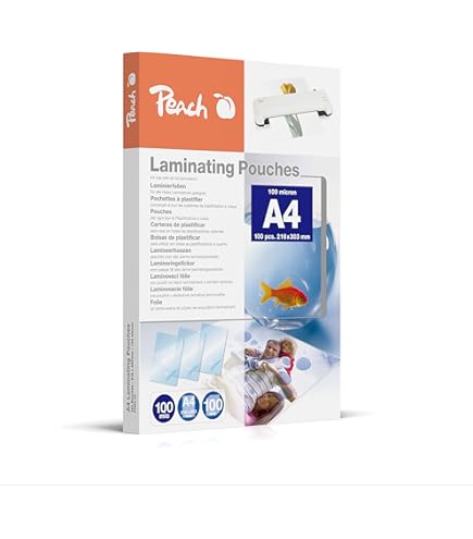 Lot De 100 Pochettes De Plastification A4 - 80 Microns - Pour Documents, Photos, Affichage