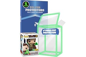 Fanatiko Lot de 5 Protecteurs Glossy pour Funko Pop 4" - Protection Pop de 0,4mm - Gardez Vos Figurines en Parfait État