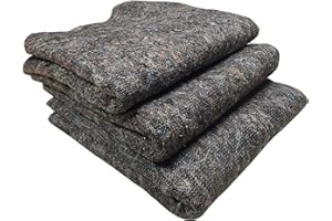 LNT Les Nouveaux Textiles - Lot de 3 Couvertures de Déménagement 150 x 200 cm - Protection Meubles - Haute Résistance, 300 gr/m² - Fibres Recyclées