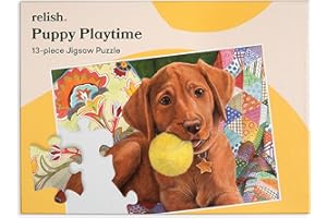 Relish ‘Puppy Playtime’ Puzzle 13 Pièces : Activités Adaptées aux Seniors Atteints de Démence ou d’Alzheimer