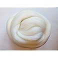 White* 100% Merino Rowing Wool Giant Yarn Extreme Arm Knitting Felting Wool Tops Bulky 50 g - 4 kg (50 g)