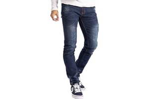 BlauerHafen Herren Skinny Jeanshose Slim Fit Stretch Designer Hose Super Flex Denim Pants