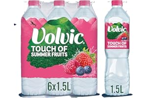 Volvic Touch of Fruit Summer Fruits Still Flavoured Water Multipack 6x1.5L