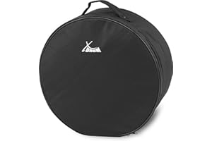 Sac de Batterie XDrum Classic, Sac pour Caisse Claire Taille 14"x6,5" (Diamètre : 14", Profondeur : 6,5", déperlant, rembourrage intérieur, poignée robuste) Noir
