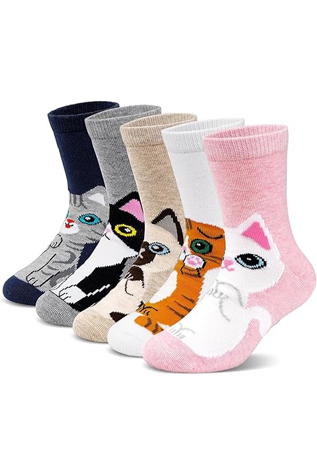 6 Paires De Chaussettes Antidérapantes Pour Bébé 6-12 Mois - Coton, Motifs Animaux Et Licorne, Semelle Picots Caoutchouc