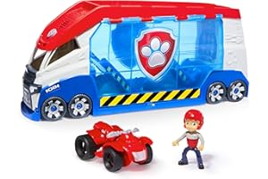 Paw Patrol, PAW Patroller trasformabile con lanciatore per veicoli, luci e suoni, personaggio di Ryder e quad giocattolo, Giocattoli per bambini e bambine da 3 anni in su