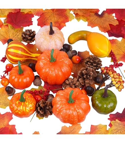 Thanksgiving Kuchendekoration – Glitzernder Kürbis & Truthahn Aufsatz (16,5x12,2 Cm) Für Herbst-Partys, Lebensmittelecht