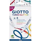 Giotto Turbo Glitter - Simli Ke&ccedil;eli Askılı Paket 8'li