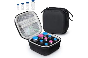 YOUSHARES Peptidslåda för 3–10 ml vials, Vial Box peptidförvaringslåda för kylskåpet, med handrem och justerbara fack, insuli
