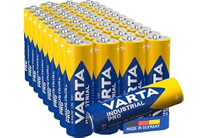 VARTA Batterier AA, storpack, 40 stycken, Industrial Pro, alkaliska, 1,5 V | AA-batterier LR6, Made in Germany, hållbar i upp till 10 år, för industri, verkstad, mätinstrument eller medicinteknik