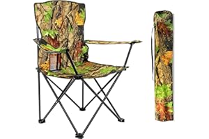 Crystals Camping Chair Heavy Duty, Compact Structure, Lightweight, Waterproof & Foldable with Cup Holder, Ideal for Garden, Fishing, Picnic, Camping & Travel Comfort (One Chair)