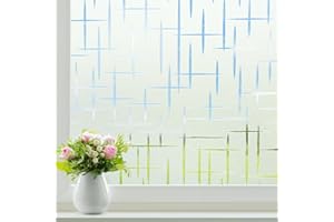 Homein Frosted Glass Window Film Frosted Glass Shower Cubicles Opaque Film Window Self-Adhesive Privacy Film Privacy Static Adhesive for Glass Doors Bathroom Bathroom Window Stars Cross