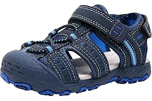 Ahannie Jungen Sommer Trekking & Wanderschuhe Sandalen, Sport & Outdoor Sandalen für Jungen, Kinder Arch Support Geschlossene Sandalen